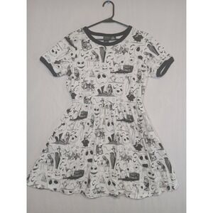 Her Universe Nightmare Before Christmas Dress Womens Small/M Black White Graphic